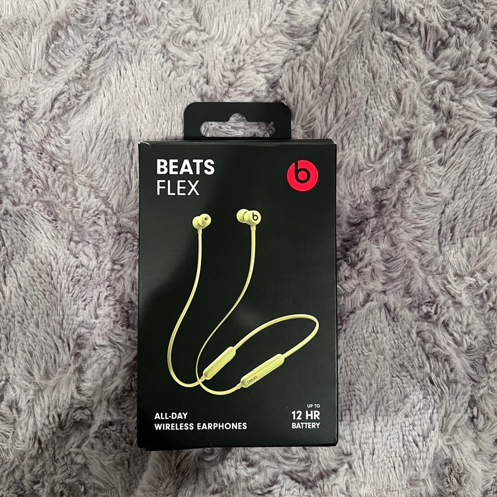 Beats Flex All-Day Bluetooth Wireless Earphones- Yellow